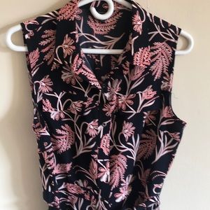 Banana Republic sleeveless and belted dress